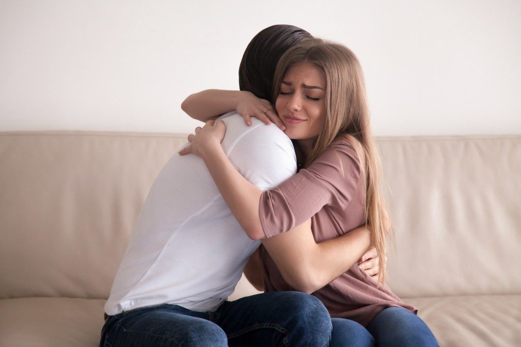 comforting another friend
